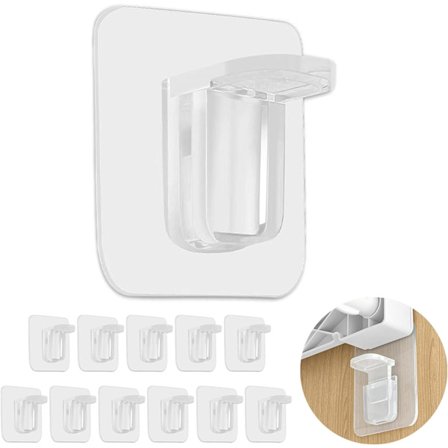 20-pack Klarningslimmande Plastfästen för Garderob, Bokhylla, ZQKLA