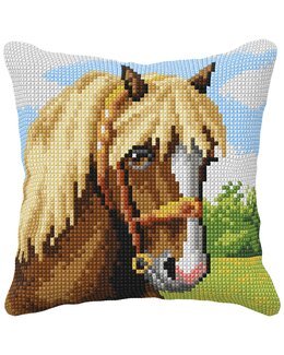 Stickpackung Kissen Pferd - Orchidea