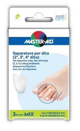 Master Aid Separatore Dita Mix 1 Pezzo S 2 Pezzi M