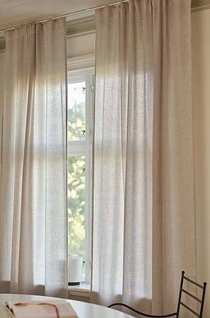 Jotex - Bouclé-gordijn 2-pak Linnenbeige Linnenbeige - BELLA - Koop Multifunctionele gordijnen bij Jotex