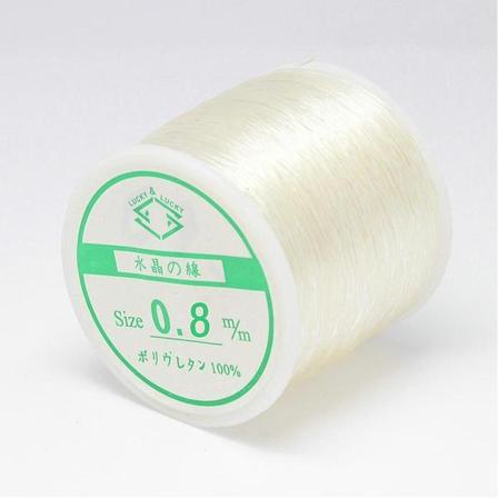 1 Rulle 100 Yard (91.44 Mt) Transparent Elastisk Tråd 0,8 Mm. Ø