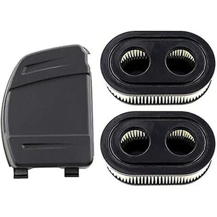 2 luftfilter med 1 luftfilterdeksel for Briggs & Stratton-motorer 550e 575ex 625exi for 594106 798339 798452 593260 gressklippere