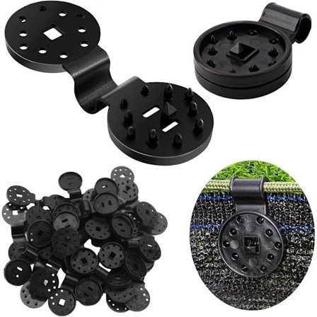 60 kpl Klipsit yhteensopivat varjostuskankaan kiinnitysklipsit Yksityisyyskiinnike Varjostuskangas Klipsi Kiinnitys yhteensopiva Varjostusverkko Aidan