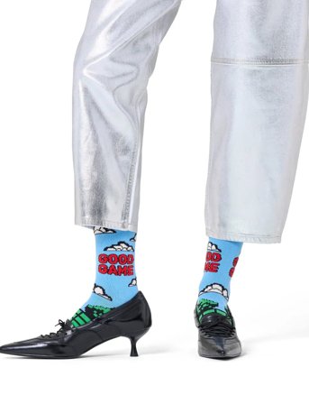 Happy Socks Good Game Sock - Blue - 41-46