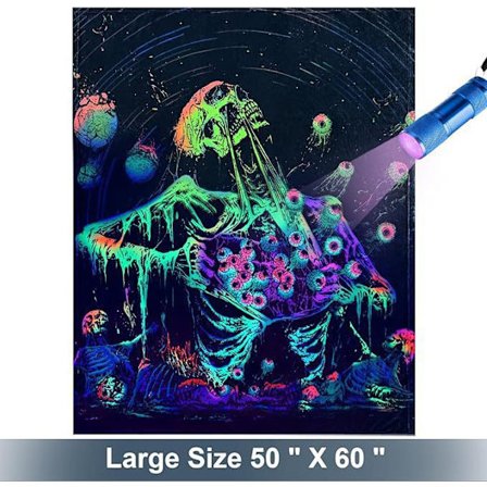 Halloween tæppe - Plys Halloween tæppe - Hyggeligt flanelgråt Halloween dekoration til fest sofa seng stue 50"x60" Stil 37