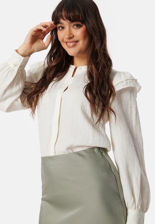 Object Collectors Item - Objsophie L/S shirt - Cloud Dancer - Kläder - - Bubbleroom