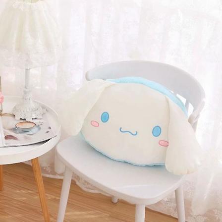 40*45cm Kawaii Sanrio Plyschkudde Kuromi My Melody Kirby Cartoon Anime Dockor Leksaker Mjuk Plysch Födelsedagspresent till Barn Cinnamoroll-7 