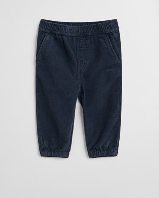 GANT - Babykordfløyelsbukser med normal passform evening blue
