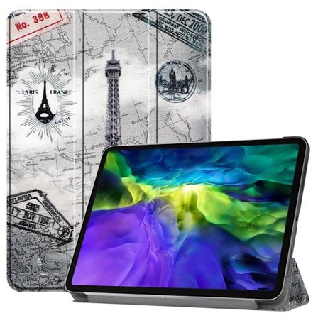 【14y】iPad Air 2025-2020 / Pro 11 Fodral Tri-Fold Eiffeltornet