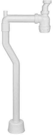 Faluplast 43210 Vattenlåssats flexibelt, vit, Inomhusavlopp