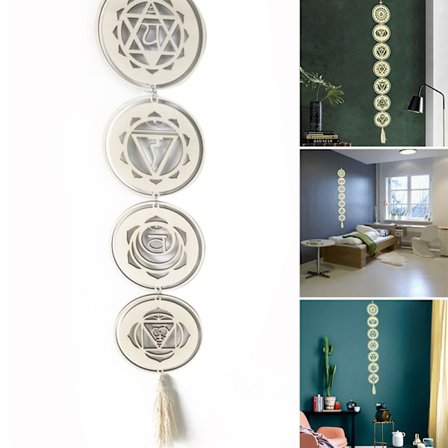 Træchakra vedhæng let enkel vægkunstdekoration til hjemmet stue soveværelse