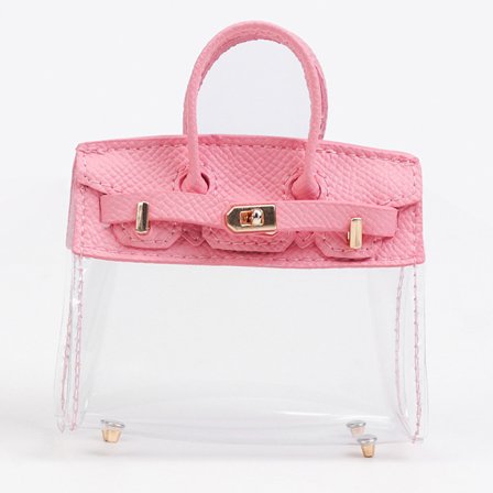 Mode Kvinnor Mini Kosmetisk Väska Bilnyckel Pack Pendel Transparant