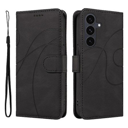 Læder Wallet Cover til Samsung Galaxy S25 FE med Beskyttende Telefon Cover og Buet Design