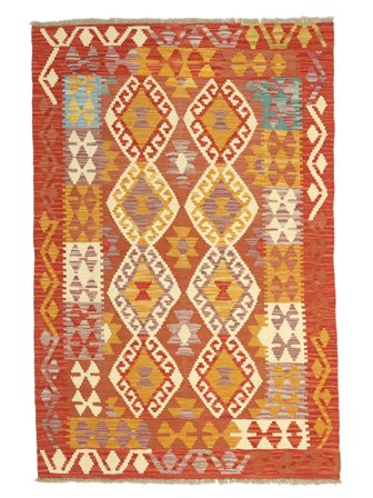 102X159 Alfombra Oriental Kilim Afghan Old Style Marrón/Rojo Oscuro (Lana, Afganistán)