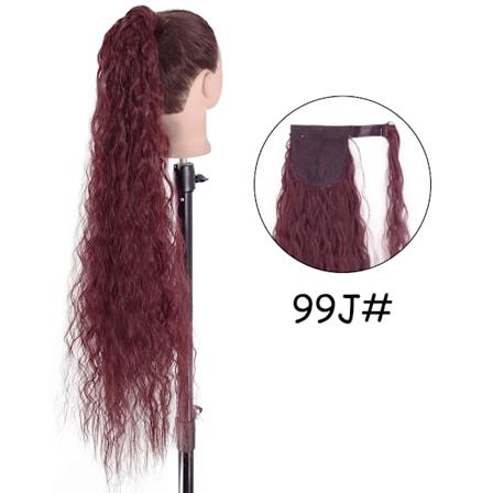 34 Tommer Syntetisk Ponytail Hårforlængelse Clip I Falsk Paryk Hårpiece Blond Omslag Rund Pigtail Lang Smink Overhead Pony Tail #4 34inches 85cm