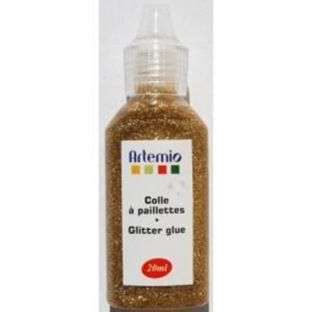 Glitterlim - Ej specificerad - 20 ml - Färg Guld - Idealisk för hantverksaktiviteter - Glänsande