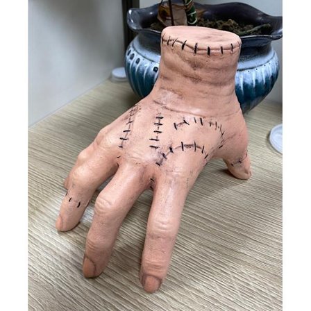 Halloween Wednesday Addams Familjemedlemmar, Wednesday Addams Hand, Cosplay Adams Latex Hand
