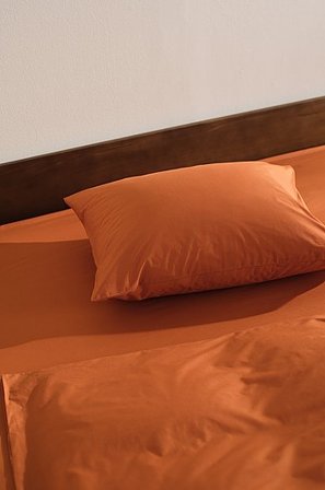 Jotex - Percale Ekologiczna Poszewka Na Poduszkę Palona ochra - ZACK - Kup Poszewki na poduszki firmy Jotex