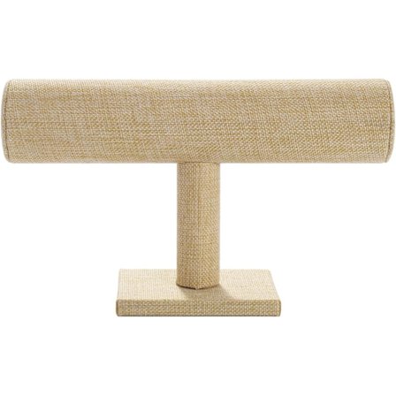 Armbåndsholder, linned armring display stand, urholder, T-bar displayholder til smykker armbånd ur display, til kommode bordplade