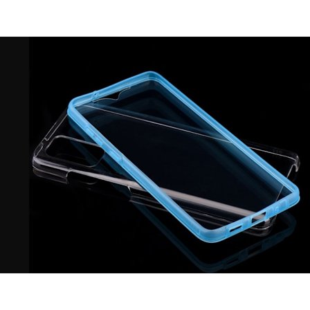 2 delar silikon fodral för samsung S21ultra blå