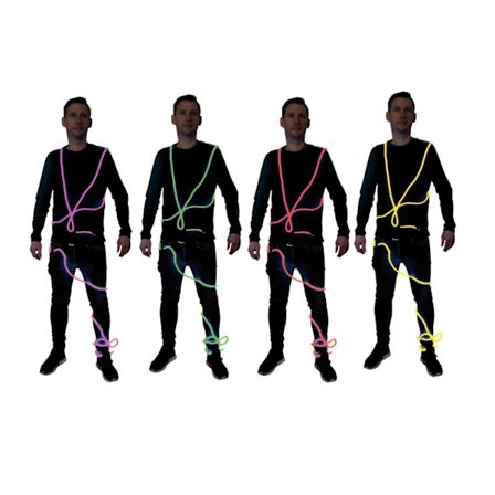 Neon Kabel 3 m Maskeraddräkt