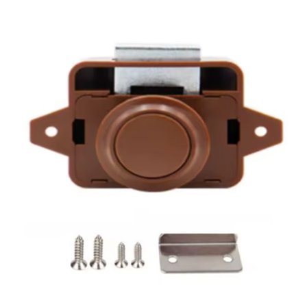 Tryckknapp Spärrlås Skåpdörr Tryckknappslås - Nyckelfritt Möbelspärrlås Skåpdörrsknapp För Motorhus Husvagn