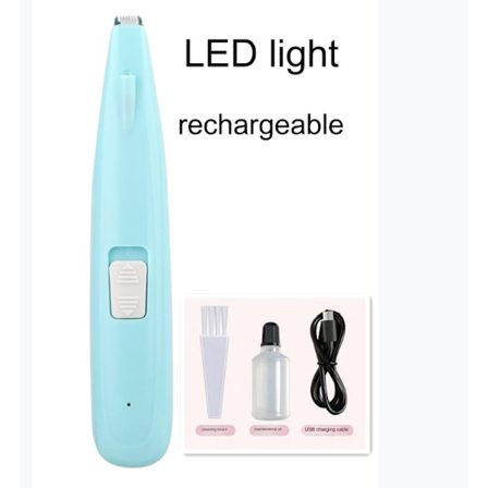 Elektrisk Husdyrklipper USB Opladbar Ledningsfri Hund- og Kattehårsklipper til Hunde og Kattes Poter Øjne Ansigtshår Barbering Fødder HKK