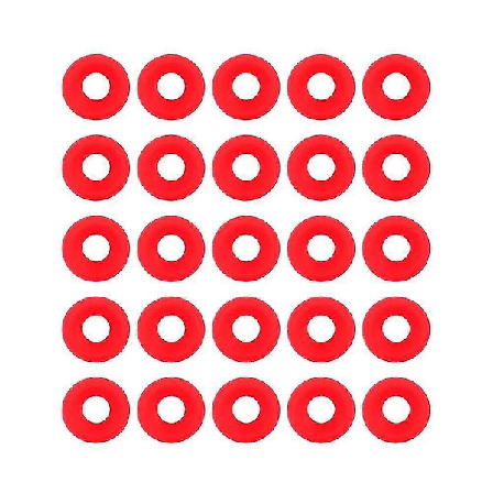 25 stk. Røde Silikone Grolsch Pakninger Til Sving Top Flaske Hjemmebrygget Øl Flaske Forseglinger