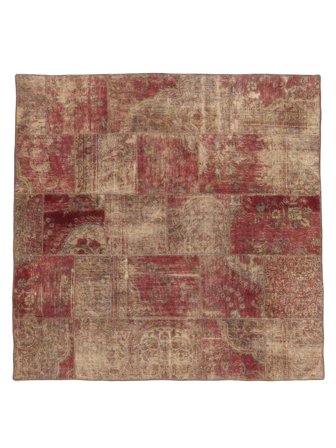 Vintage Patchwork Teppich 198X199 Wolle