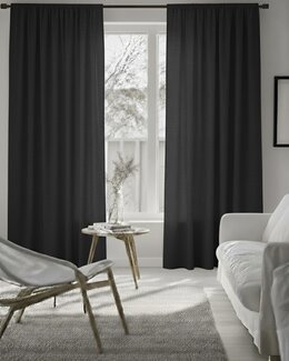 Multibåndslengde Allan ensfarget 2-pk Svart