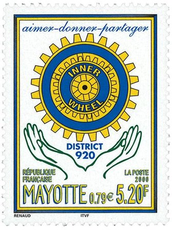 Mayotte - Rotary - Postfrisk frimærke