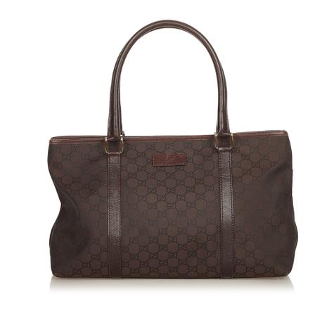 Gucci Vintage, Pre-owned Bag Bruin, Dames, Maat:ONE Size,nylon