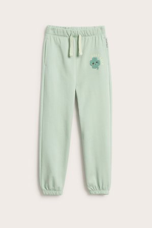 Kappahl | Mjukisbyxor med applikation Grön 110/116 | Grön