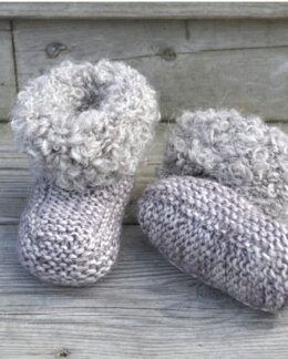 Strikkeopskrift Tøfler/boots - Järbo