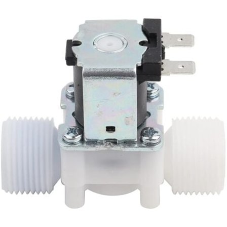 TS-Elektromagnetventil 12 V DC Plast 3/4 '' DN20 Normalt Lukket N/C Strømningsbryter Vanninntak Hurtigkobling