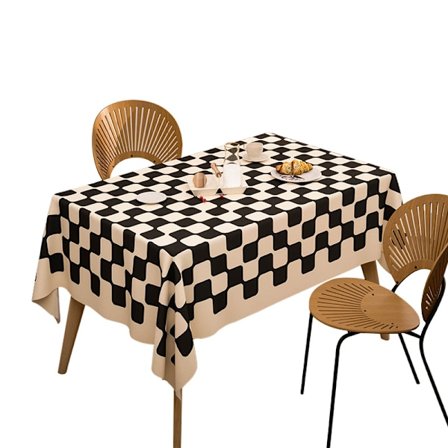 Nordisk rutete duk Internett-kjendis foto-taking lys luksus duk hjem rektangulær dekorativ duk bed and breakfast fabr