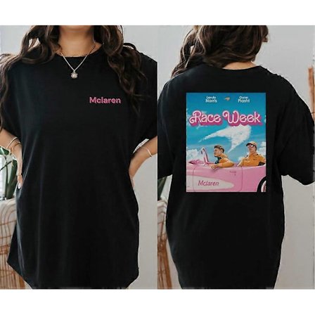 Lando Norris och Oscar Piastri Mclaren Formel 1 T-shirt Gildan 5000 Unisex F1 Tee Gåva F1-förar T-shirt Inspirerad Aesthefctfw149