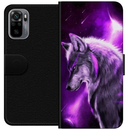 Yhteensopiva Lompakkokotelo Xiaomi Redmi Note 10S Punainen Susi