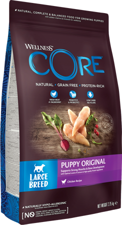 CORE Petfood - Dog Puppy Original Large Breed Kylling tørr 2,75 kg - Hund - Hundefôr & hundemat - Tørrfôr for hund - ZOO.no