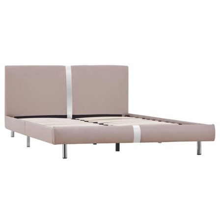 VidaXl Sängram Cappuccino Konstläder 200X140 Cm - Litenleker
