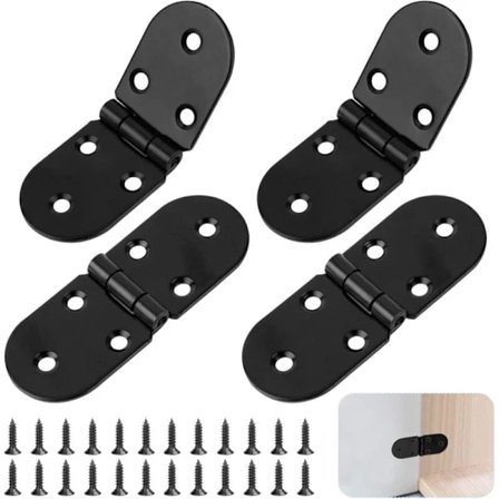 Rostfria Fällbordsgångjärn 180 Grader Rund Skruv-[CO]