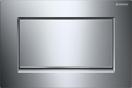Geberit Sigma30 Spolplatta för enkelspolning Stål/zink, Badrum