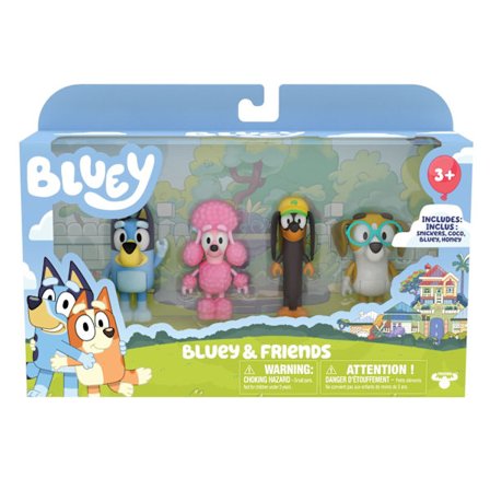 Bluey Figurer 4-pack Bluey & Friends