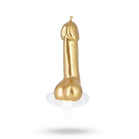 Penis Candle Gold 9,8 cm - Sexleker Vuxen: Rollespill - Vuxen: Høneselskap & Utdrikningslag