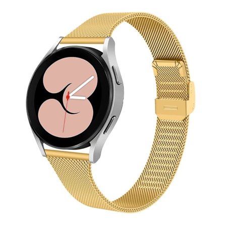 20 mm milanesiskt klockarmband i rostfritt stål för Samsung Galaxy Watch 4 - Guld