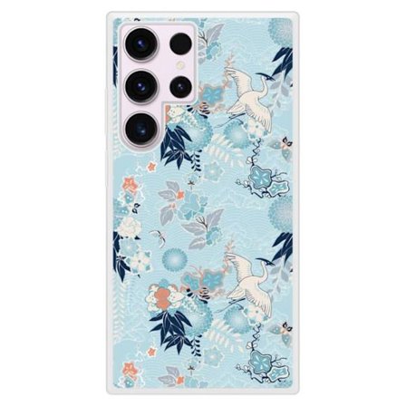 Siliconeförstärkt tryckt skal kompatibelt med Samsung Galaxy S23 Ultra Kimono