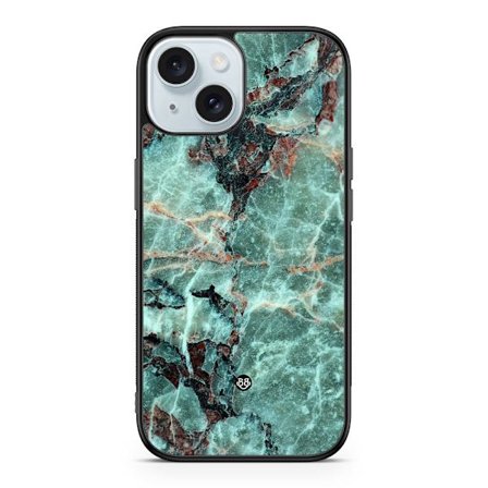 Bjornberry Skal iPhone 15 - Grön Marmor