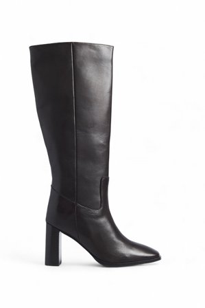 Premium Selection - Knelange støvler i skinn - Boots - Brun - EU 36