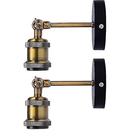 Retro Messing Vegglampe Justerbar Sconce E27 Sokkel