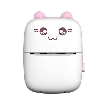 Termisk skrivare med 5 rullar tryckpapper för IOS Android Smartphone Mobil Trådlös Etikett Kvittoskrivare Fotoanteckningar